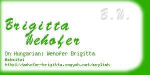 brigitta wehofer business card